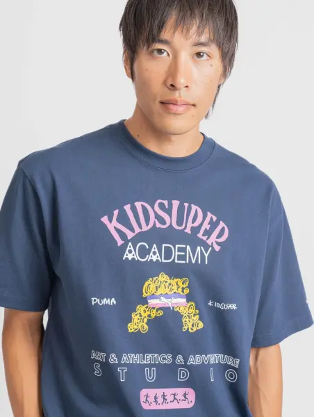 Футболка Puma X KIDSUPER GRAPHIC темно-синя 626701-14