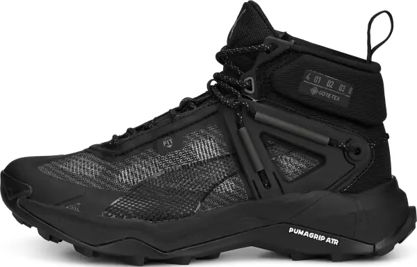Ботинки для хайкинга женские Puma EXPLORE NITRO MID GORE-TEX черно-темно-серые 377861-01
