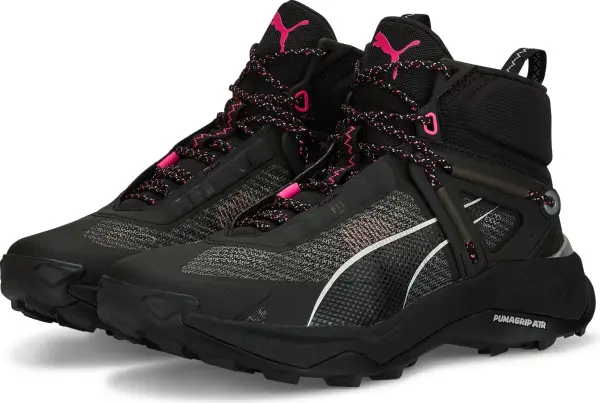 Черевики для хайкінгу жіночі Puma EXPLORE NITRO MID чорно-рожеві 377859-01