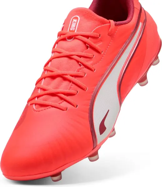 Бутсы Puma KING MATCH FG/AG кораллово-белые 108315-01