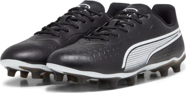 Бутси Puma KING MATCH FG/AG чорно-білі 107570-01