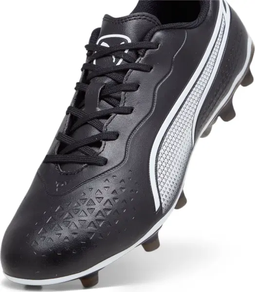 Бутси Puma KING MATCH FG/AG чорно-білі 107570-01