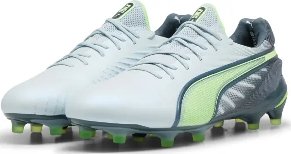 Бутси Puma KING ULTIMATE FG/AG блакитно-салатово-темно-зелені 107809-03