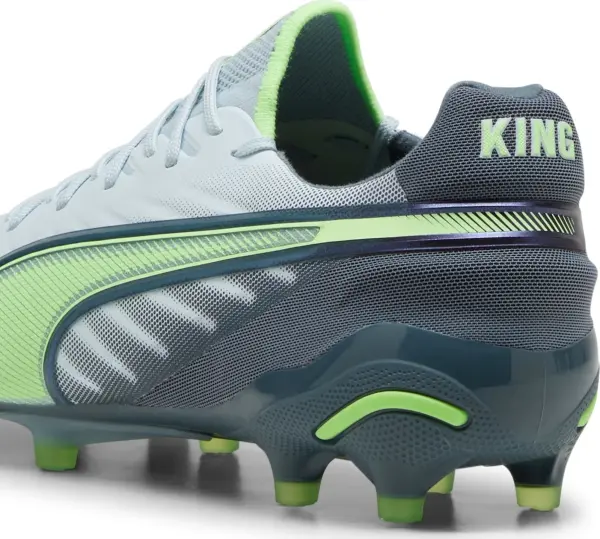 Бутси Puma KING ULTIMATE FG/AG блакитно-салатово-темно-зелені 107809-03