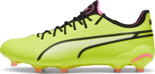 Бутси Puma KING ULTIMATE FG/AG лаймово-чорні 107563-06