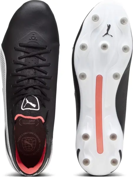 Бутсы Puma KING ULTIMATE FG/AG черно-белые 107563-01