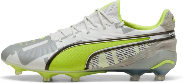 Бутси Puma KING ULTIMATE FOREVER FG/AG біло-салатово-сірі 108426-01