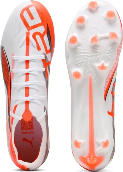 Бутси Puma ULTRA 5 MATCH FG/AG біло-коралові 108166-01