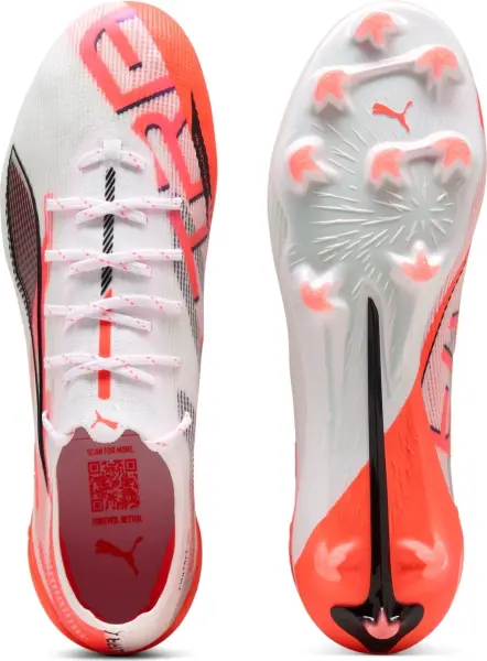 Бутси Puma ULTRA 5 ULTIMATE FG біло-коралові 108159-01