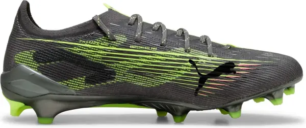 Бутсы Puma ULTRA 5 ULTIMATE FG серо-салатово-розовые 108159-03
