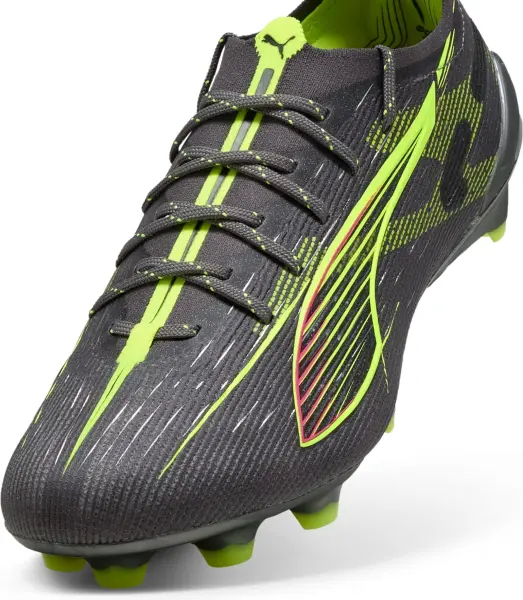 Бутсы Puma ULTRA 5 ULTIMATE FG серо-салатово-розовые 108159-03