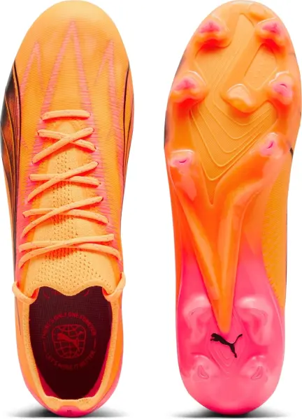 Бутси Puma ULTRA ULTIMATE FG/AG оранжево-рожево-чорні 107744-03