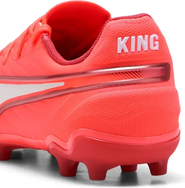 Бутси дитячі Puma KING MATCH FG/AG JR коралово-білі 108320-01