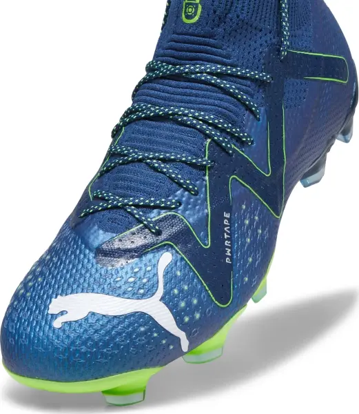 Бутси жіночі Puma FUTURE ULTIMATE FG/AG темно-синьо-салатові 107356-03