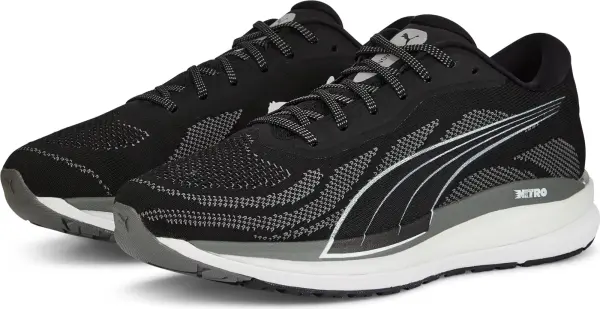 Кросівки бігові Puma MAGNIFY NITRO KNIT чорно-сірі 376907-01