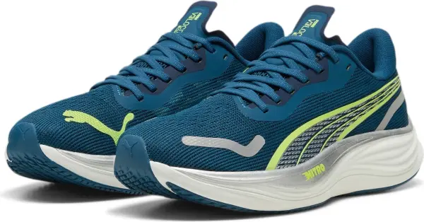 Кросівки бігові Puma VELOCITY NITRO 3 темно-бірюзово-лаймові 377748-02