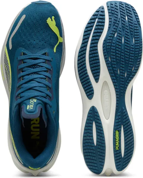 Кросівки бігові Puma VELOCITY NITRO 3 темно-бірюзово-лаймові 377748-02