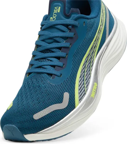 Кросівки бігові Puma VELOCITY NITRO 3 темно-бірюзово-лаймові 377748-02