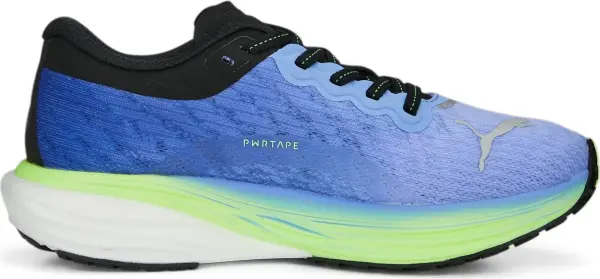 Кросівки бігові жіночі Puma DEVIATE NITRO 2 синьо-салатові 376855-10