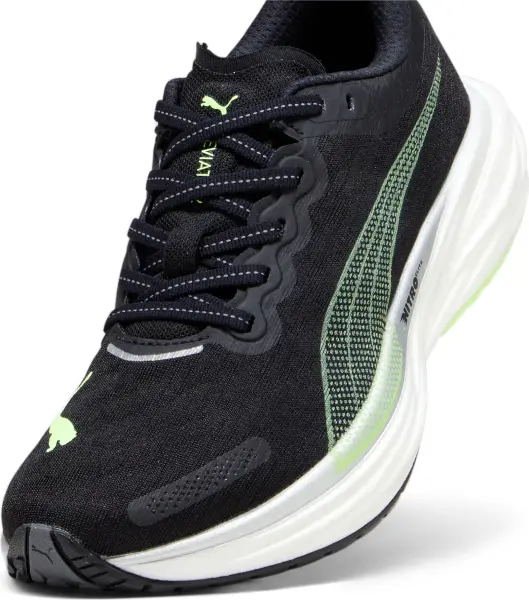 Кросівки бігові жіночі Puma DEVIATE NITRO 2 чорно-салатові 376855-21
