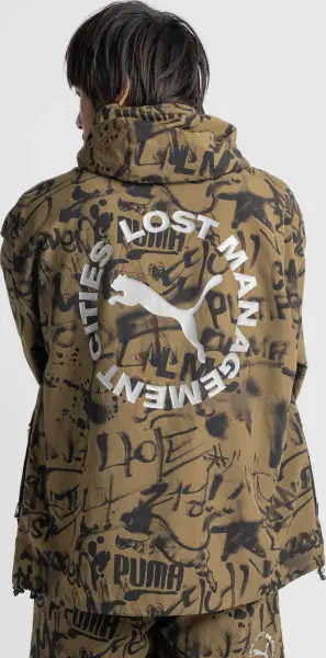 Куртка Puma X LMC ALL-OVER PRINT REVERSIBLE коричнево-чорна 626565-40