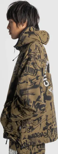 Куртка Puma X LMC ALL-OVER PRINT REVERSIBLE коричнево-чорна 626565-40