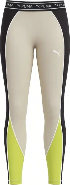 Лосіни жіночі Puma FIT STRONG 7/8 бежево-чорно-салатові 525027-90