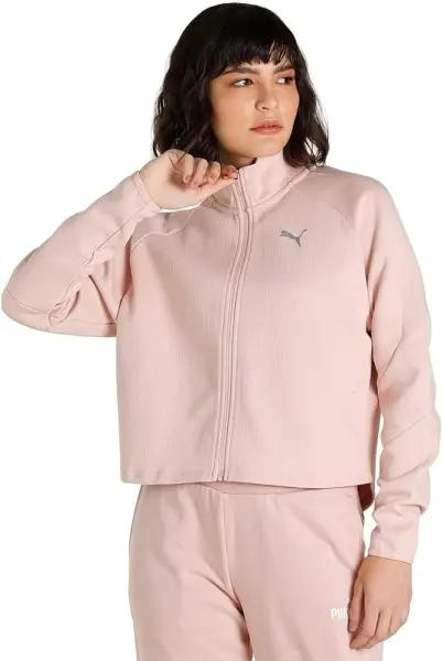 Олімпійка (мастерка) жіноча Puma SPORTSWEAR EVOSTRIPE світло-рожева 670774-47