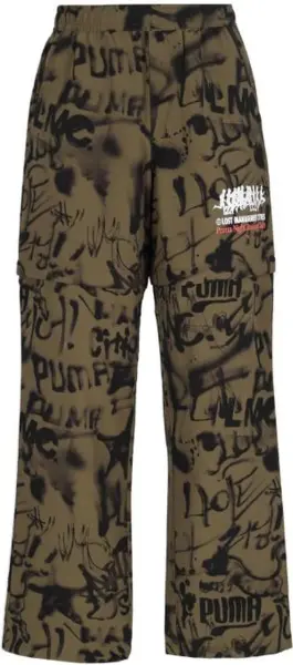 Спортивні штани Puma X LMC ALL-OVER PRINT коричнево-чорні 626567-40