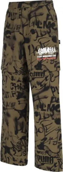 Спортивні штани Puma X LMC ALL-OVER PRINT коричнево-чорні 626567-40