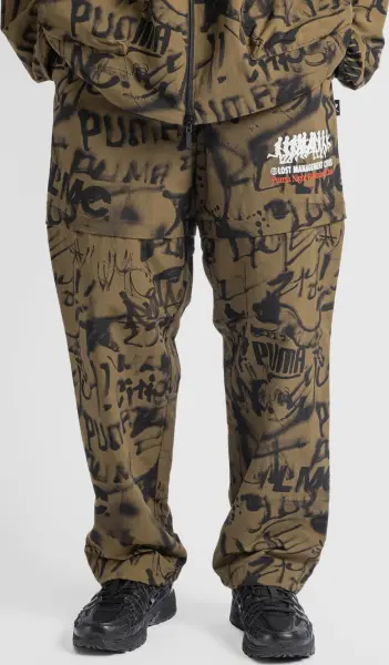 Спортивні штани Puma X LMC ALL-OVER PRINT коричнево-чорні 626567-40