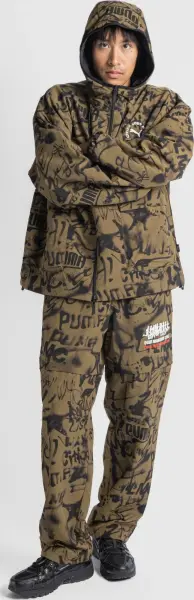 Спортивні штани Puma X LMC ALL-OVER PRINT коричнево-чорні 626567-40