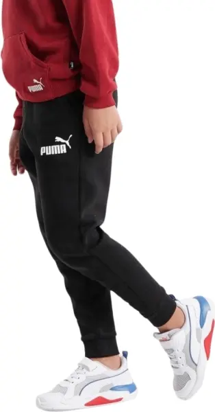 Спортивные штаны подростковые Puma ESSENTIALS LOGO черные 586973-01
