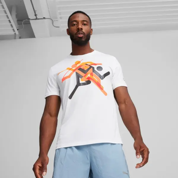 Футболка Puma RUN FASTER ICONS біла 525000-02