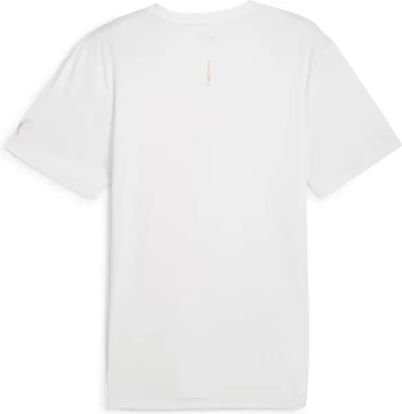 Футболка Puma RUN FAVORTIES FOREVER FASTER біло-жовтогаряча 526146-02