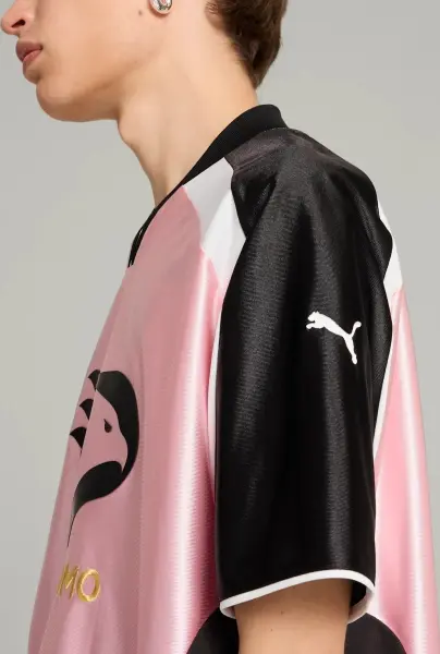 Футболка Puma X FC PALERMO (Палермо) світло-рожево-чорна 629541-60