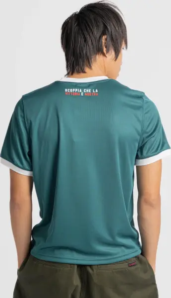 Футболка Puma X PALMEIRAS RINGER (Палмейрас) темно-зелено-біла 629533-43