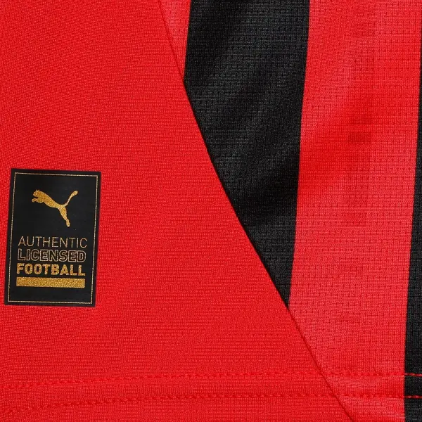 Футболка підліткова Puma AC MILAN 24/25 REPLICA (Мілан) домашня червоно-чорно-біла 774984-01