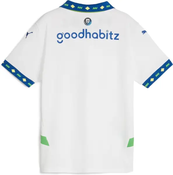 Футболка підліткова Puma PSV REPLICA (ПСВ) резервна біло-синьо-зелена 775166-03