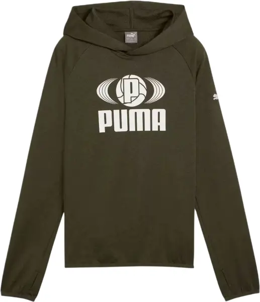 Худи подростковое Puma ACTIVE SPORTS хаки 681815-70