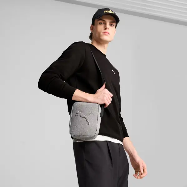 Сумка через плечо Puma BUZZ HEATHER PORTABLE 1,5L серая 091351-01