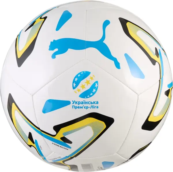 Футбольний м'яч Puma STELLAR PLAY UKRAINIAN PREMIER LEAGUE біло-жовто-блакитний Розмір 5 085359-01