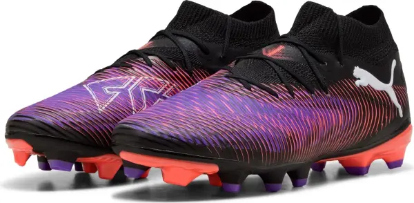 Бутси Puma FUTURE 8 PRO FG/AG фіолетово-коралово-чорні 108139-01