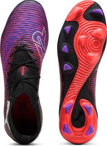 Бутси Puma FUTURE 8 PRO FG/AG фіолетово-коралово-чорні 108139-01
