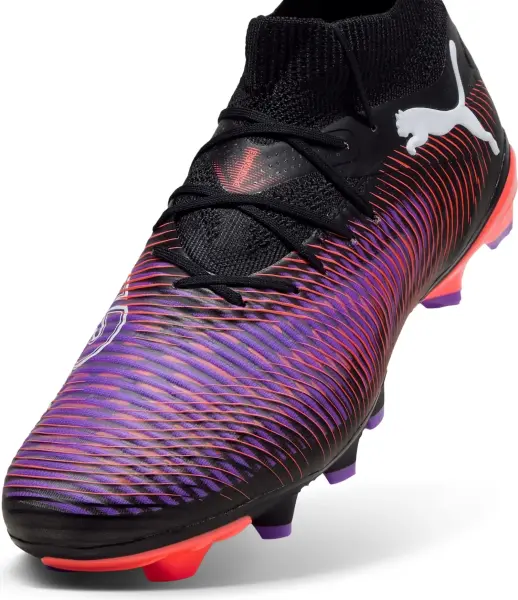 Бутси Puma FUTURE 8 PRO FG/AG фіолетово-коралово-чорні 108139-01