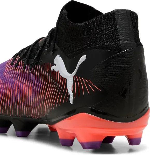 Бутси Puma FUTURE 8 PRO FG/AG фіолетово-коралово-чорні 108139-01