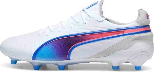 Бутси Puma KING ULTIMATE FG/AG біло-синьо-коралові 107809-02