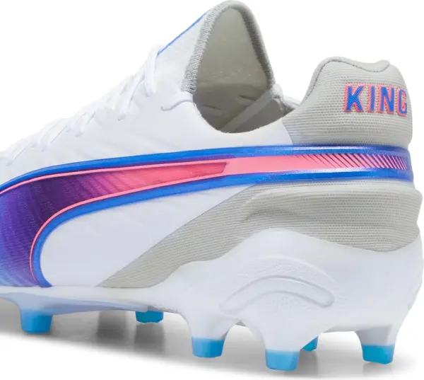 Бутси Puma KING ULTIMATE FG/AG біло-синьо-коралові 107809-02