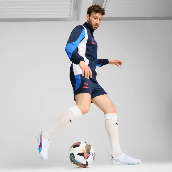 Бутси Puma KING ULTIMATE FG/AG біло-синьо-коралові 107809-02
