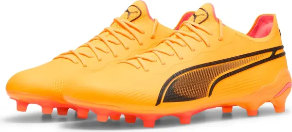 Бутси Puma KING ULTIMATE FG/AG оранжево-рожево-чорні 107563-08